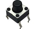Kurzhubtaster 50 mA 12 VDC Tastend 1 Schliesser 2.45N Durchsteckmontage
